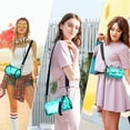 thumbnail image 5 of New fashion waterproof PVC jelly bag women's crossbody bag mini cylinder mobile phone bag, 5 of 7