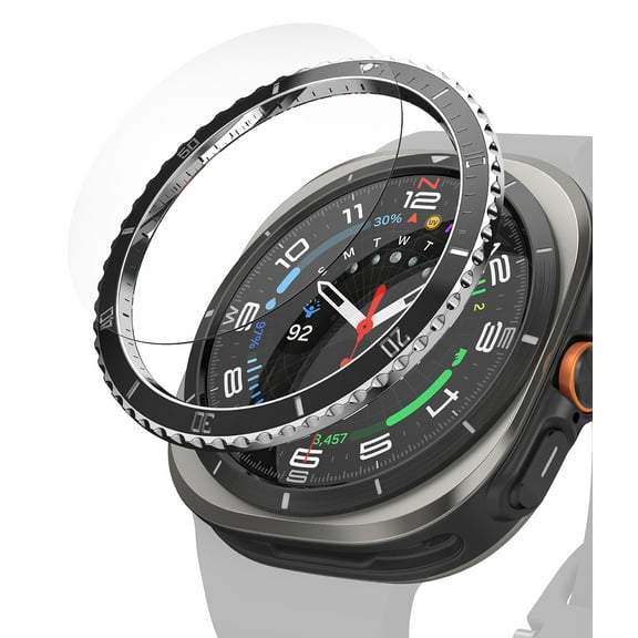 Ringke Galaxy Watch Ultra [Bezel Styling Premium & Glass] Thin Lightweight Anti Scratch Bezel Styling Premium Watch Case - 47-80 (ST) Black