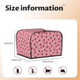 thumbnail image 5 of Honeii Strawberry and Ladybugs Print 4 slice Toaster Cover, Two Slice Toaster Dust-proof Cover For Kitchen Small Appliance and Fingerprint Protection, 5 of 7