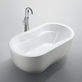 thumbnail image 2 of Bellaterra Home Brescia 65 inch Freestanding Bathtub in Glossy White, 2 of 5