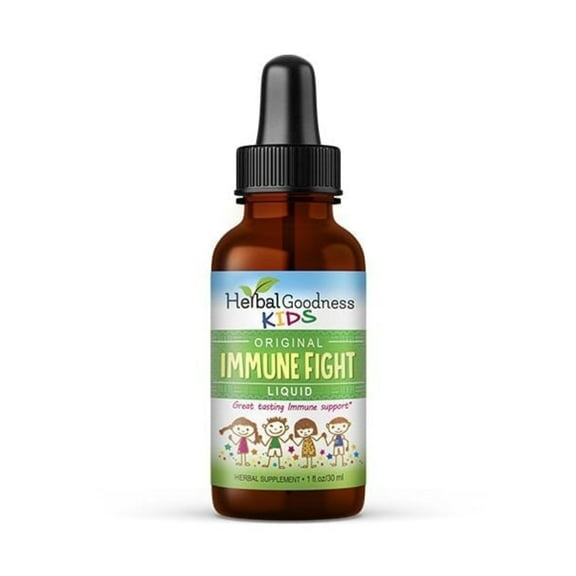Kids Immune Support Liquid Extract Drops 1fl.oz, Turmeric, Ashwagandha for Kids, Children Immunity Booster Supplement - Herbal Goodness