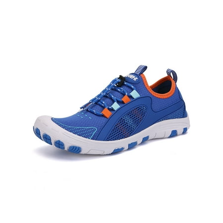 

Gomelly Unisex Aqua Socks Barefoot Beach Shoe Breathable Water Shoes Anti-Slip Flats Exercise Outdoor Sneakers Blue 4.5