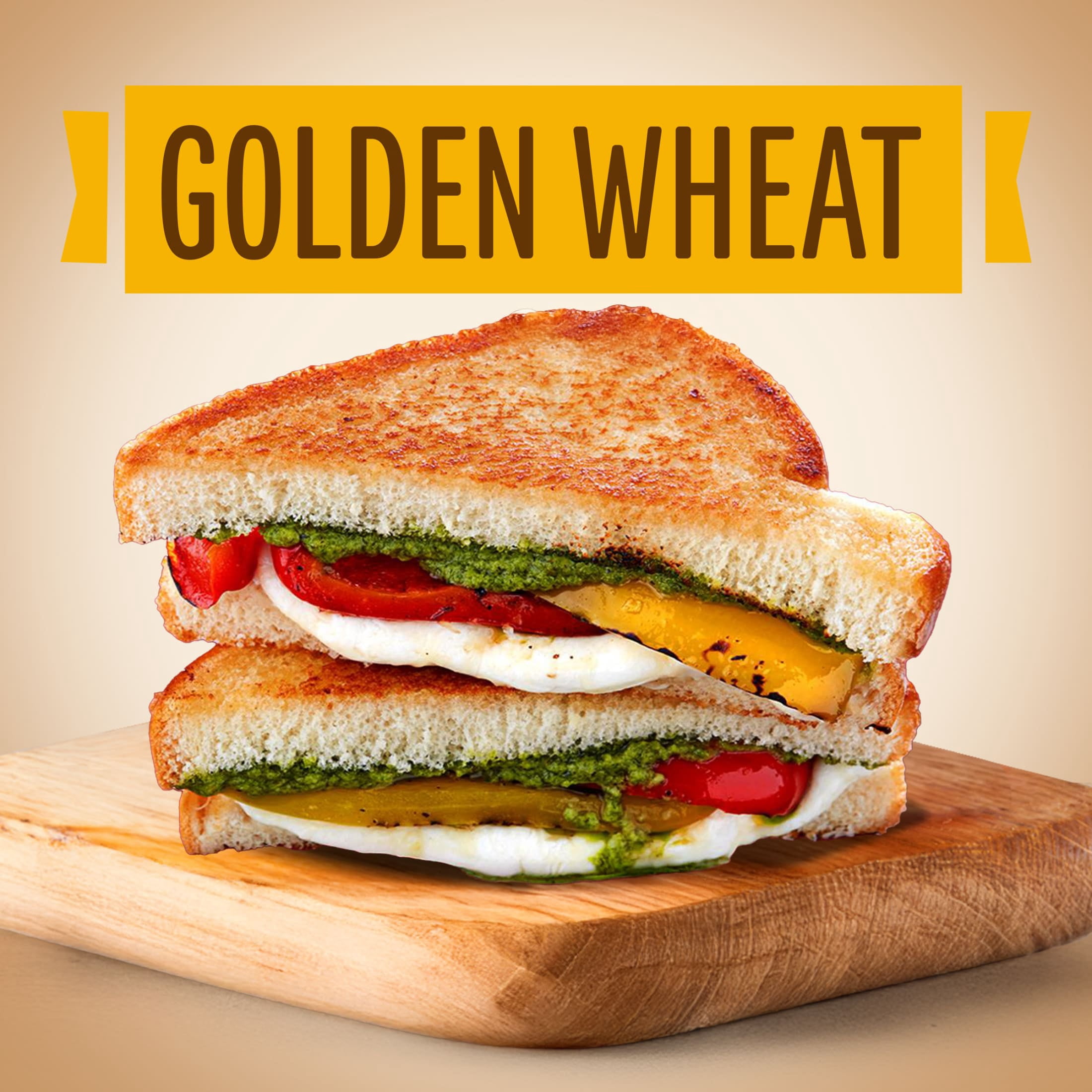 Artesano Golden Wheat Bakery Bread, 20 oz, Whole Wheat Pre-sliced Wheat Bread, Bag