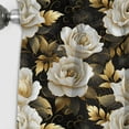 thumbnail image 4 of Designart "Elegance In A Timeless Beige Rose Bouquet IV" Floral Blackout Curtain Single Panel, 4 of 4