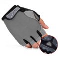 thumbnail image 4 of Guantes de ciclismo para deportes al aire libre, de medio dedo, de malla de verano, transpirables, antideslizantes, con protección solar, 4 of 5