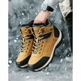 thumbnail image 7 of Arrigo Bello Men's Snow Hiking Boots Anti-Slip Leather Winter Boots Yellow, 7 of 7