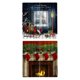 thumbnail image 1 of 4Panels Patrón de Navidad Cortinas de Ventana Cortinas de Navidad Decoración de Estar Sunnimix Cortina de cortinas de ventana de impresión 3D, 1 of 8