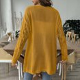 thumbnail image 6 of hxobax Women's Fall Oversized Cardigans Open Front Chunky Knit Sweater Coats Slouchy Jackets Outwear, 6 of 8