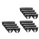 thumbnail image 4 of 2x 12x Polea Autoadhesiva Aparatos Domésticos para Contenedor de Almacenamiento Caja de Almacenamiento de Muebles Pequeños 2 piezas, 4 of 8