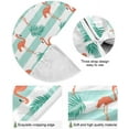 thumbnail image 2 of SKYSONIC Flamingo Christmas Tree Skirt Home Decoration Large Round Christmas Tree Skirt for Holiday Party Home Christmas Day Ornaments 47.2 Inch, 2 of 6