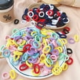 thumbnail image 5 of Bandas básicas para el cabello para mujeres y niñas, diadema elástica de colores sólidos simples, lazos para el cabello, accesorios para el cabello, soporte para cola de caballo, 50 piezas por juego, 5 of 5