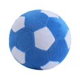 thumbnail image 1 of Pelotas de juguetes para perros: pelota de fútbol de felpa masticable para perros, pelota suave y chirriante para mascotas rellena con un juguete de rompecabezas para perros para interiores, 1 of 5