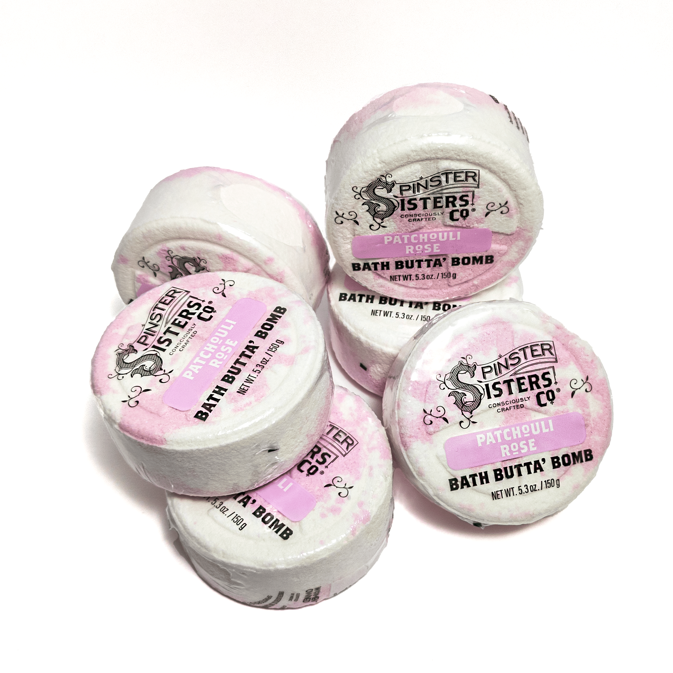 Patchouli Rose Bath Bomb - 6 Pack