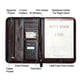 thumbnail image 2 of Carpeta de piel sintética IVESIGN con calculadora y notas portafolio profesional 10.1' marrón oscuro, 2 of 2