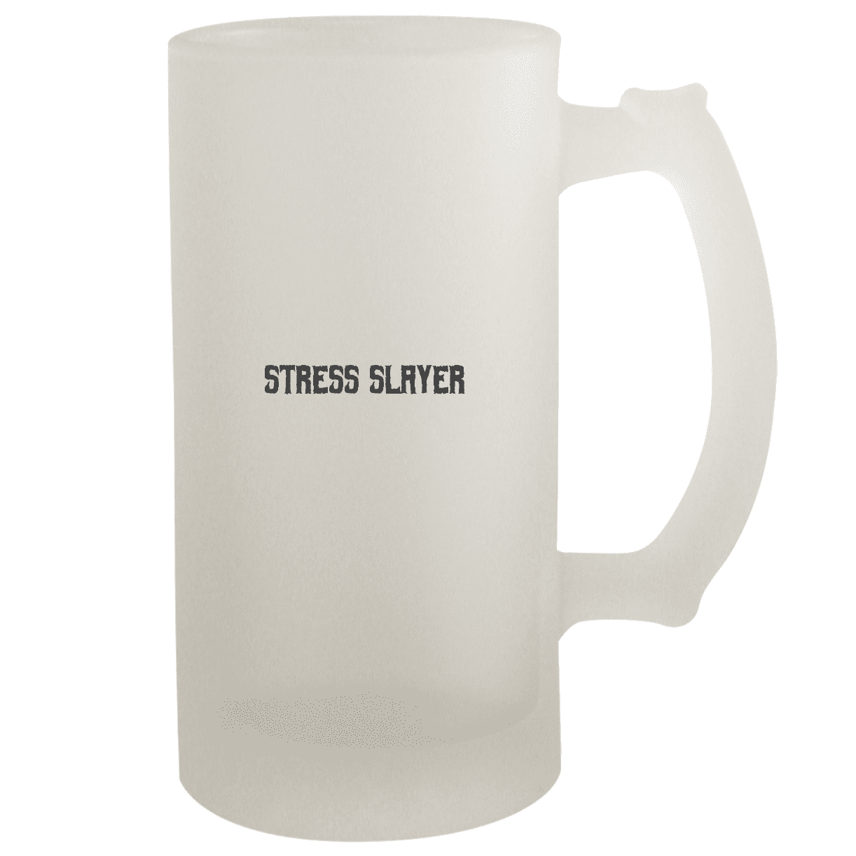 Stress Slayer - 16oz Frosted Beer Stein, Frosted