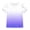Purple, variant on Girls T Shirts Color Block Short Sleeve Tee Summer Vacation Going out Kids Tops Scoop Neck Loose Casual Trendy Blouses