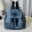 Blue, variant on Women's Faux Fox Fur Backpack – Large Capacity Drawstring & Magnetic Snap Closure, Casual College Student Shoulder Bag with Flap Design, Soft Plush & Stylish for Daily Use