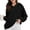 Black, variant on Aloohaidyvio Hoodies for Women,Womens Casual Color Long Sleeve Zipper Pullover Hooded Tops with Pocket