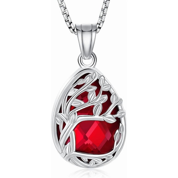 Cremation Jewelry Tree of Life Teardrop Urn Necklace for Ashes for Women Men Vial Pendant Ashes Keepsake Memorial Jewelry for Loved One