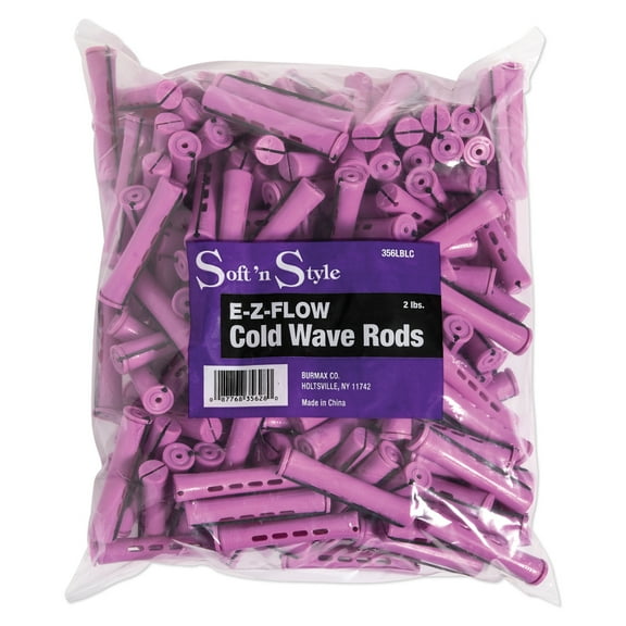 Soft ’n Style Concave Cold Wave Rods, Long Lilac, 2 lbs. Item#356LBLC
