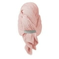 thumbnail image 3 of Hair Towel Hat Absorbing Large Wrap with Elastic Strap Fast Drying Anti Frizz Solid Color Towel Wrap, Bath Towel, 3 of 9