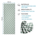 thumbnail image 2 of Green and White Checkerboard Pattern Hot Yoga Mat Towel Non Slip for Hot Yoga - Quick-Drying Yoga Mat Cover with 4 Corner Pockets with Travel Bag - Hot Yoga Towel Non Slip 70"x26", 2 of 6