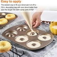 thumbnail image 4 of AVAIL Donut Baking Tray Bagels Mold for 6 Donuts,Nonstick Donut Baking Pans,Carbon Steel Donut Mold, 4 of 8