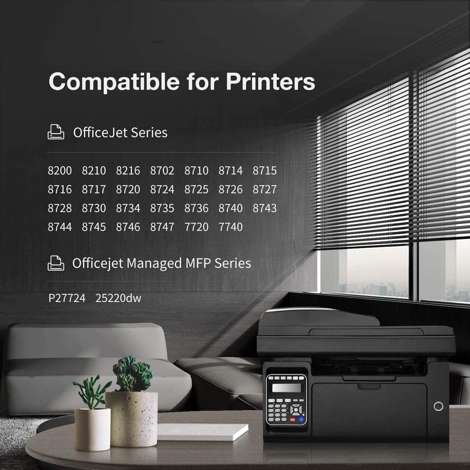 3PK 953XL Black Ink Cartridge for HP Officejet Pro 7740 8210 8218 8710 8715  8718