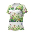 thumbnail image 2 of Naloa Plants and Insects Print T-Shirts Short Sleeve V Neck Tees for Women Fashion Tops Trendy Lightweight Soft Casual Summer Outfits Clothes, 2 of 5