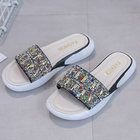 

Vedolay Flat Sandals Women s Platform Casual Sandals Two Band Wedge Casual Sandals with Adjustable Ankle Strap Hot Pink 9.5