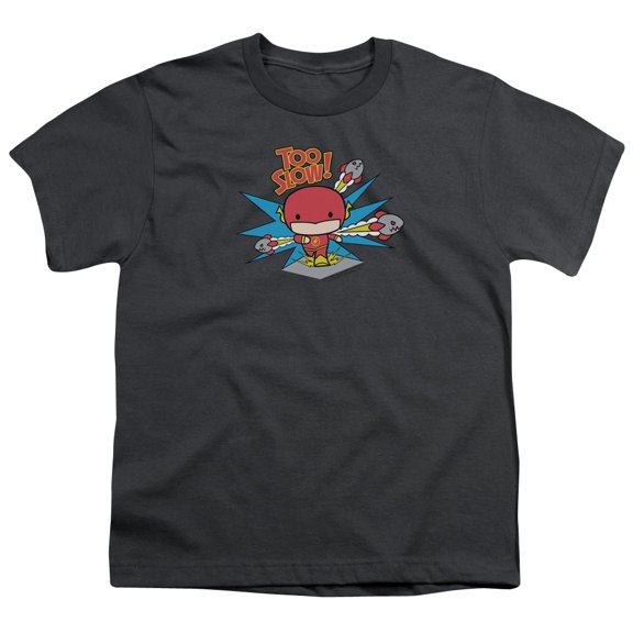 Dc Flash - Too Slow - Youth Short Sleeve Shirt - X-Large