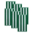 thumbnail image 2 of BNM Cotton Striped Oversized Beach Towels, 34" x 64", Set of 6, Dark Green, 2 of 10