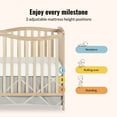 thumbnail image 4 of Dream On Me Chelsea 5-in-1 Convertible Crib, JPMA Certified, Natural, 4 of 8