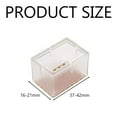 thumbnail image 4 of 16 piezas de patas de silla rectangulares de silicona transparente para muebles de mesa, cubiertas de goma para pies, suela protectora para patas, 4 of 5