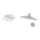 thumbnail image 5 of Escultura moderna de toro en resina, figura abstracta y placa decorativa de metal para pared, ideal para entrada, mesa, escritorio, estante, oficina,, 5 of 8