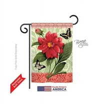 Breeze Decor 54080 Floral Double Dahlia 2-Sided Impression Garden Flag - 13 x 18.5 in.