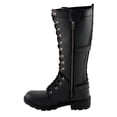 thumbnail image 6 of Milwaukee Leather MBL9380 Women's Black 'Jane' 15-inch Leather Combat Style Harness Motorcycle Boots 7.5, 6 of 9