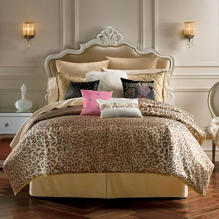 Juicy Couture Cheetah Animal Instinct Full Queen Comforter