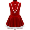 thumbnail image 5 of Disfraz de Navidad para niños y niñas, disfraz de galletas de jengibre, disfraz de hombre de jengibre, vestido tutú de Ballet de terciopelo, mono de leotardo de baile, 5 of 5