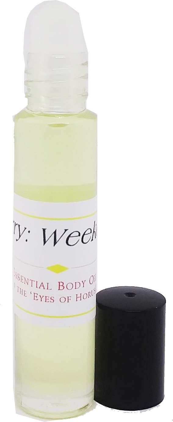 Burberry: Weekend - Type For Women Perfume Body Oil Fragrance [Roll-On -  Clear Glass - Gold - 1/4 oz.] 