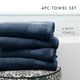 thumbnail image 3 of Juego de Toallas de Baño de 4 Piezas de Hotel de Lujo en Azul Marino: Suaves y Absorbentes para un Secado Rápido de Comfort Canopy, 3 of 13