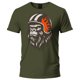 thumbnail image 1 of Playera Verde Olivo Manga Corta Chica Chango Leon, 1 of 5