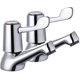 thumbnail image 1 of Grifería de baño con palanca - Grifo de lavabo de 1/2 pulgada, juego de grifos para bañera con perillas metálicas, columna cromada pulida, 1 of 5