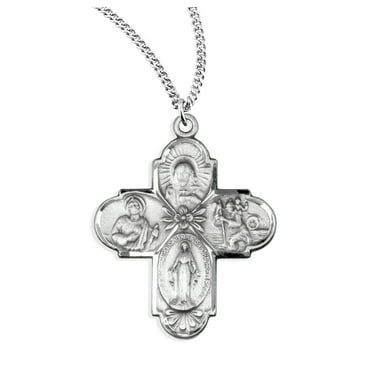 Sterling Silver 4-Way Medal