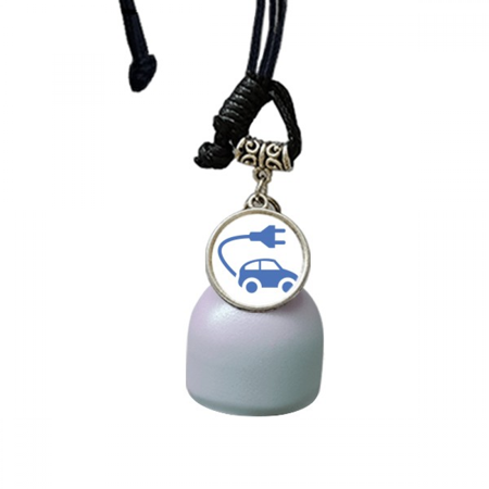 Plug Energy Vehicles Protect Environment Pattern Wind Chimes Bell Car Pendant