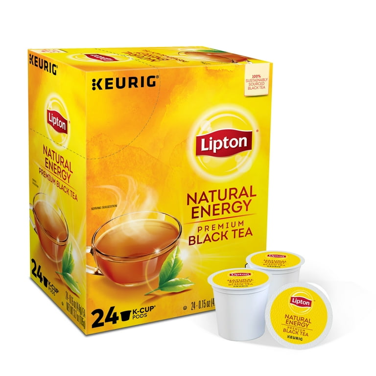 Lipton Iced Tea K-Cups, Unsweetened Black Tea, 24 Pods