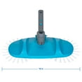 Mainstays Teal & Gray Pool Vacuum with Rotative Brushes 2.51 lbs