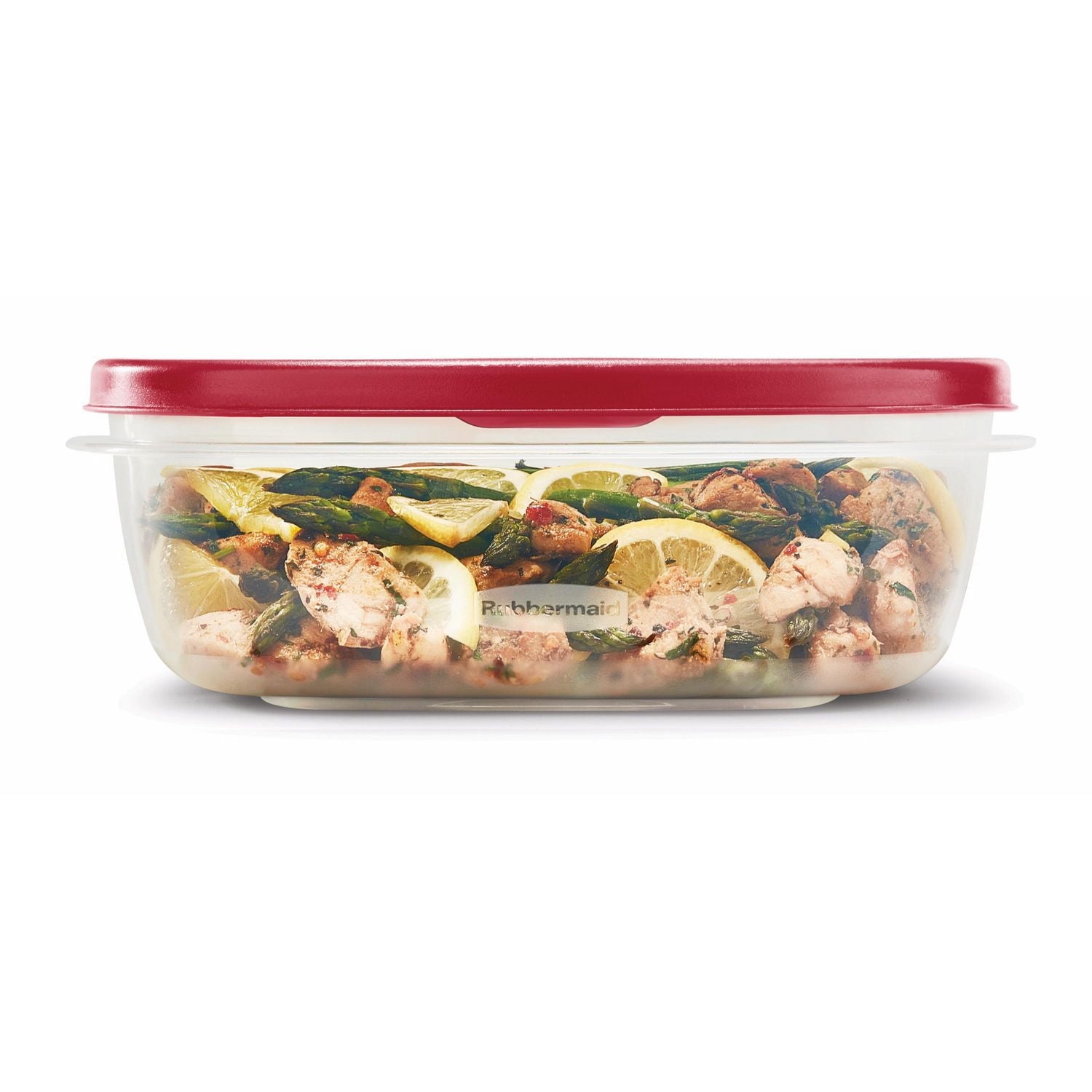 Rubbermaid Easy Find Lids Food Storage Container, 2.1 L, Racer Red