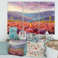 thumbnail image 2 of Designart ' Girl In Yellow Dress & Hat Walking Through Fields ' Traditional Canvas Wall Art Print, 2 of 3