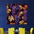 thumbnail image 4 of OWNTA Grape Pattern 4PC Canvas Wall Art Paintings for Living Room - Canvas Framed Print Wall Artworks Bedroom Decoration Office Wall Decor, 4 of 5